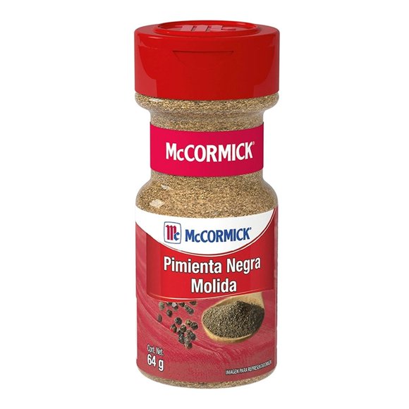 Pimienta negra McCormick molida 64 g