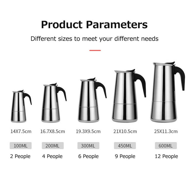 Electric coffee maker,Pot European Coffee Mocha Stove Espresso Stainless Steel Coffee Espresso Filter Pot Coffee Maker Portable European Coffee Cup Maker Portable Mocha Stove Espresso Filter
