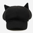 thumbnail image 2 of Jiibva New Beret Women Cute Cat Ear Octagonal Hats Women Newsboy Cap Beret Women Vintage Painter Winter Hats for Women Octagonal Caps, 2 of 7