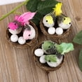 thumbnail image 5 of GadgetVLot 6 Sets Easter Artificial Nest Natural Bird Nest Kit Foam Feather Birds Ornaments Crafts Home Party Decor, 5 of 11