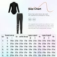 thumbnail image 5 of YIZYIF Kids Girls Sports Suit Long Sleeve Leotard with Sparkly Rhinestones Leggings Gym Outfit A Black 13-14, 5 of 5