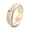 Yellow Gold, variant on 14K Gold Plated Channel Band with Simulated Diamonds