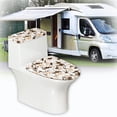 thumbnail image 6 of HELLHERO Desert Camouflage Toilet Cover Elastic Edge Bathroom Toilet Cozy Set & 2 Pcs Set for Toilet Stays in Place Soft, 6 of 8