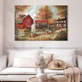 thumbnail image 2 of Elephant Stock Autumn Farm Fresh Wall Art - Horizontal Canvas Wall Art - Living Room Wall Decor - Nature Canvas - Red And Brown Decor By Ruane Manning - 51" x 34", 2 of 8