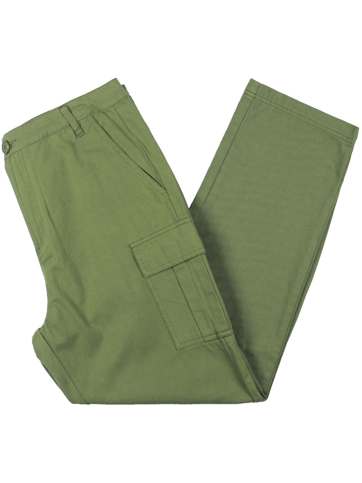 Womens Clothing Trousers Slacks and Chinos Cargo trousers Green Nap Cotton Cargo Pants in Green-Smoke 
