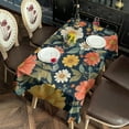 thumbnail image 4 of Pioneer Flower Floral Print Pattern Rectangle Tablecloth 60"x102",Waterproof Polyester Rectangle Table Cloth, Wipeable Spillproof Polyester Tablecloth for Dining, Camping, Indoor and Outdoor, 4 of 5