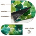 thumbnail image 6 of Large Area Rugs for Living Room Bedroom, St. Patrick's Day 6'x9' Rug Washable Carpet Runner Indoor Outdoor, Green Lucky Shamrocks Spring Plants Non Slip Floor Mats Rug for Kitchen, Playroom, 6 of 8