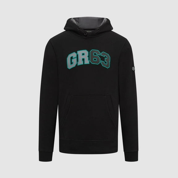 Mercedes AMG Petronas F1 George Russell Hooded Sweatshirt - Black/Blue