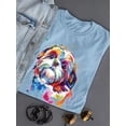 thumbnail image 3 of Pastell Colorful Shih Tzu Dog T-Shirt Women -Weekday Best Designs, Female Large, 3 of 4