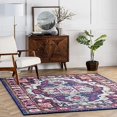 thumbnail image 2 of nuLOOM Corbett Vintage Boho Area Rug, 6' 7" x 9', Purple, 2 of 4