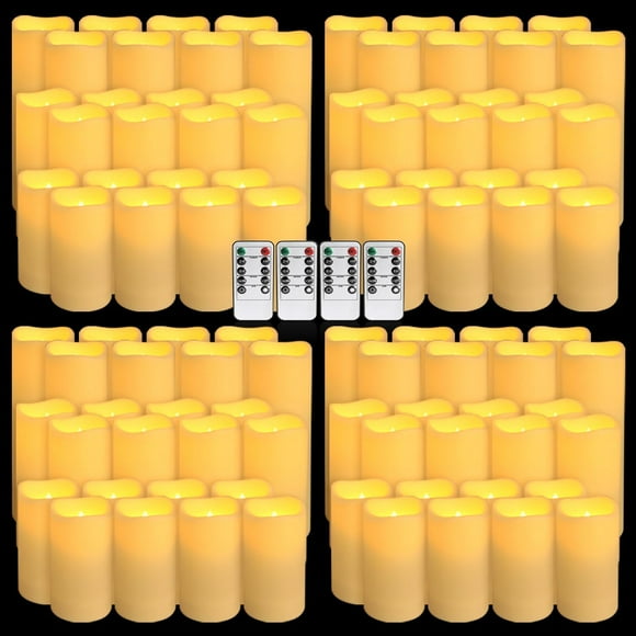 Set de 96 velas LED sin llama impermeables para exteriores YOROXRG
