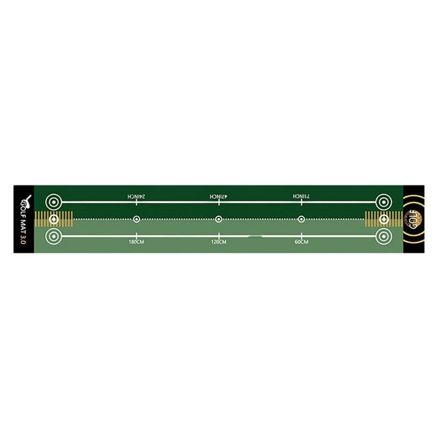 Tapete de práctica de golf ligero y portátil para mejorar la técnica de putting. Estilo C