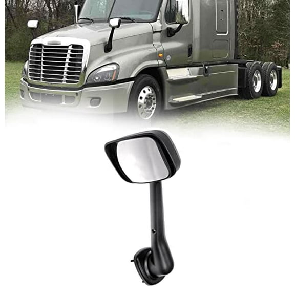 TORQUE Chrome Hood Mirror Replacement for 2008-2017 Freightliner Cascadia Semi Trucks with Mounting Bolt Passenger Right Side RHD (TR036-R)