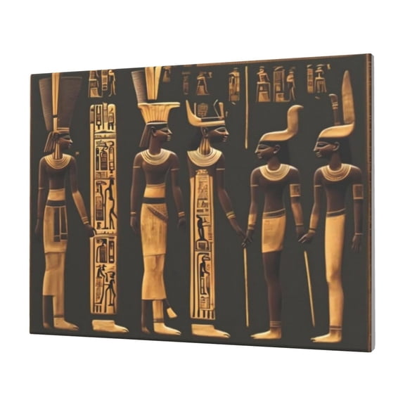 Logiee Ancient Egyptian Hieroglyph Print Canvas Wall Art,Canvas Picture Prints with Frame, Wall Art Decorative,Canvas Decorative,Suitable for Living Room Bedroom Office Room 30x40