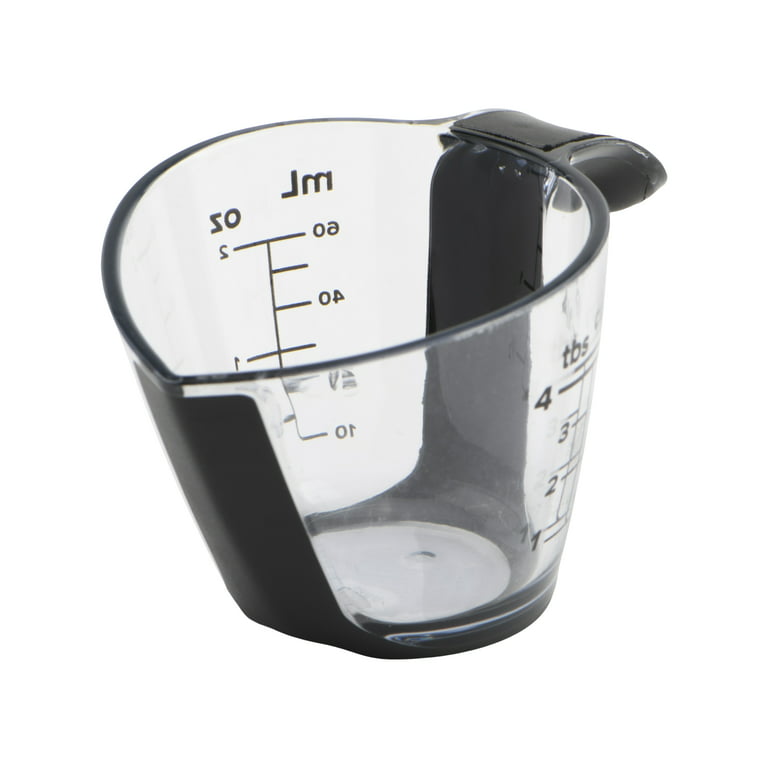 1/4 Cup Measuring Cup, Stainless Steel Measuring Scoops, Small Measuring  Cup Measuring Scoop, 60ML Small Coffee Scoop Measuring Cup with Black
