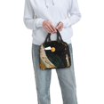 thumbnail image 5 of Naloa Abstract Gold Floral Galaxy Print Lunch Box for Women Men,Insulated Lunch Bag,Lunchbox,Thermal Leakproof Cooler,Reusable Lunch Tote Bag for Work School Travel Picnic, 5 of 7
