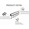 thumbnail image 2 of 2-Shelf Hanging Organizer with Fixed Sticker, Black & White, 2 Count, 2 Pack, 2 of 6