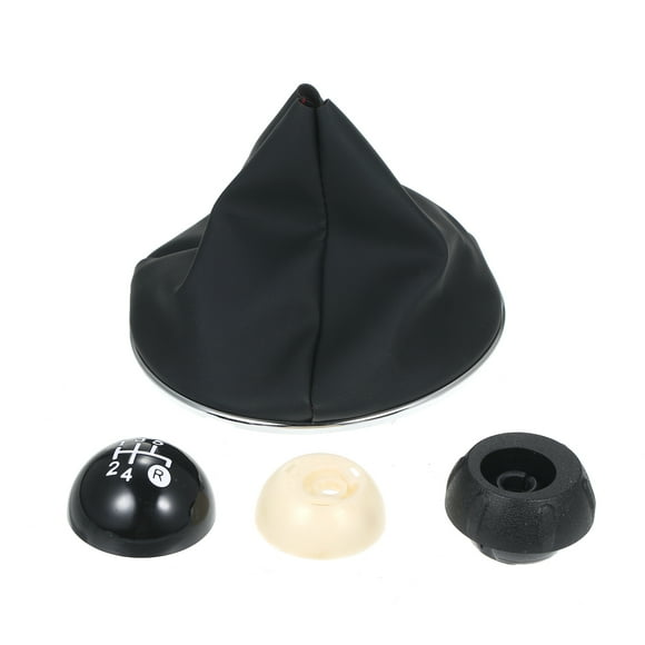 TFixolLeather Car Shift Gear Knob Lever Gaitor Boot Cover Replacement for Fiat 500 500C 2007-2018