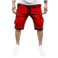 thumbnail image 2 of pstuiky Pantalones cortos para hombre, Pantalones cortos de trabajo rectos y holgados con múltiples bolsillos de moda de verano para hombre Pantalones cortos para correr para hombre, 2 of 6