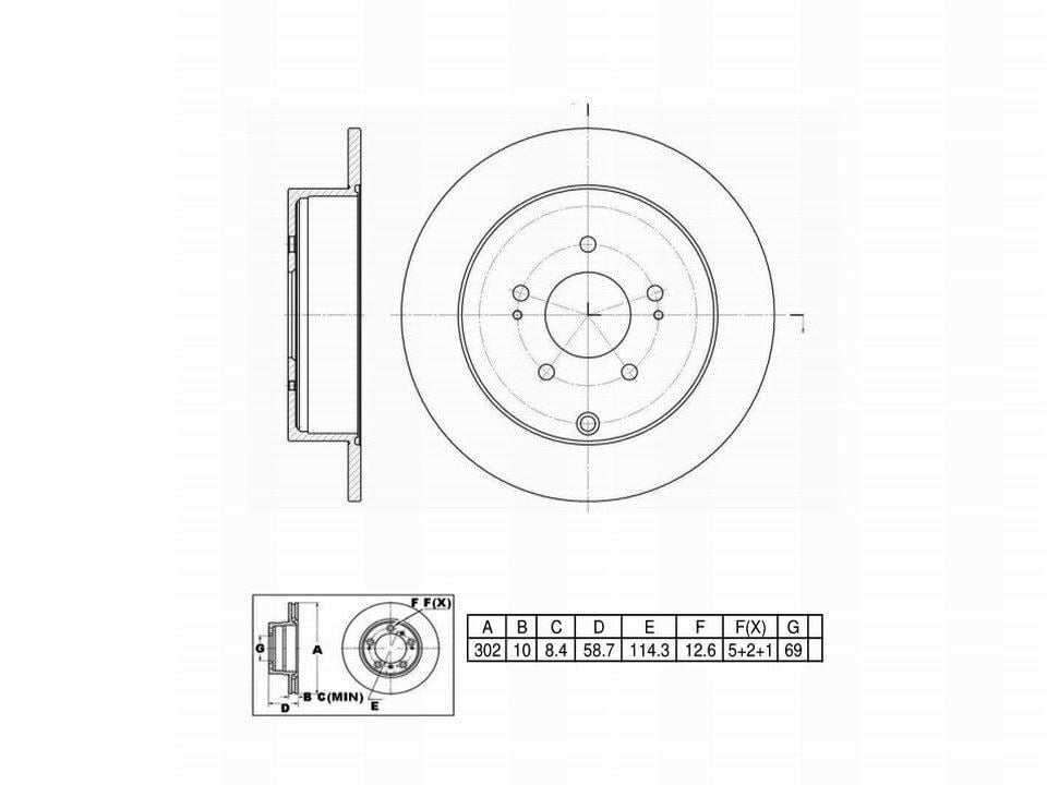 Winstop Brake Rotor, Rear WS238881, Mitsubishi Endeavor 2011-2004