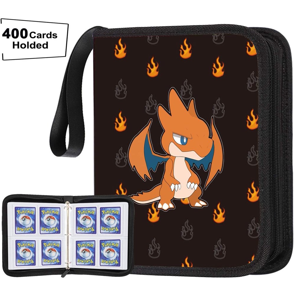 Gold Toy Carrying Case Binder Fit for Pokemon Cards Holder, 400