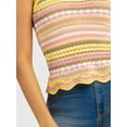 thumbnail image 4 of Jessica Simpson Women's and Women's Plus Kiari Cotton Sweater Tank Top, Sizes XS-4X, 4 of 6
