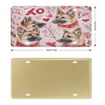 thumbnail image 2 of Puppies Valentine Red Pet License Plate License Tag Plate German Shepherd Valentines Day Dog Lover Gift Custom License Plate Holder Novelty License Plate Decorative Front Plate 6x12 Inch, 2 of 5