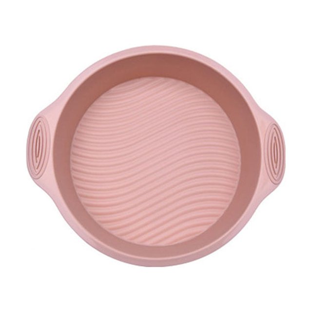 Bearachild Molde de silicona para pasteles, moldes para magdalenas de forma redonda, utensilios de cocina para hornear, herramientas Herramientas y accesorios para hornear Rosa