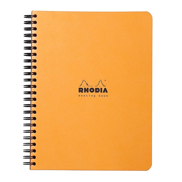 Cuaderno Rhodia Orange Meeting 16 x 21 cm 80 hojas