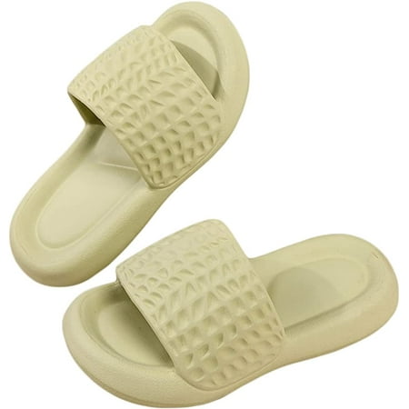 

CoCopeaunts Women Open Toe Slides Non-Slip Thick Sole Peanut Slide Sandals Soft Beach Slides Indoor Outdoor 2023