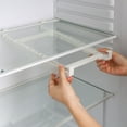 thumbnail image 6 of COFEST Refrigerator Pull Out Bin,Snap On Drawer Fridge Mate,Fridge Storage Box/Drawers/Rack, Refrigerator Bin Home Organizer for Fridge Shelf Thickness Under 0.6" clear, 6 of 9