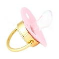 thumbnail image 4 of DPTALR Baby Pacifier Initial Clip Silicone Infant Nipple Bling Newborn Pacifier And Clips With Rhinestones, 4 of 7