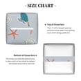 thumbnail image 5 of KLL Turtles And Shells Print Tissue Box Cover,Leather Tissue Holder Square Facial Tissue Case Facial Paper Organizer Dispenser for Bathroom, Vanity Countertop, 5 of 7
