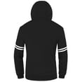 thumbnail image 2 of Chrisuno Men's Midweight Zipper Hooded Sweatshirt Fur Lined Warm Winter Fall Cool Jackets XL Black, 2 of 5