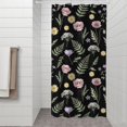 thumbnail image 2 of Pioneer Flower Floral Print Pattern Shower Curtain 36"x72", Bathroom Decorative Shower Curtain Set with 12 Hooks, Waterproof Washable, 2 of 6