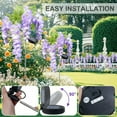 thumbnail image 5 of GLUAAE 2 Pack Solar-Powered Wisteria Flower Lights - Waterproof Outdoor Solar Lights for Garden, Patio & Yard Decor with Warm White LED-Purple, 5 of 6