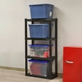 thumbnail image 3 of Oskar 4-Tier Storage Shelf, Heavy Duty 4-Shelving, Holds 400 lbs (180 kg), Black, 3 of 8