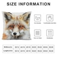 thumbnail image 5 of Orinice Fox Graphic Decorative Pillow Cover for Home Couch Living Room Bed Sofa Square 1PC 18x18in, 5 of 5