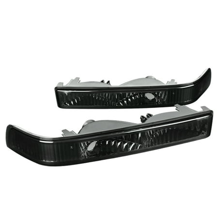 S10 Blazer Passengers Side Bumper - 1998-2004 Gmc Sonoma Chevy S10 Blazer Pickup Bumper Lights Signal Lamps Smoke 98 99 00 01 02 03 04