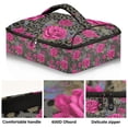 thumbnail image 2 of Iauyy Casserole Carrier for Hot Food Insulated Casserole Travel Carry Bag with Lid Food Warmer Bag for Party/Picnic,Neon Rose, 2 of 7