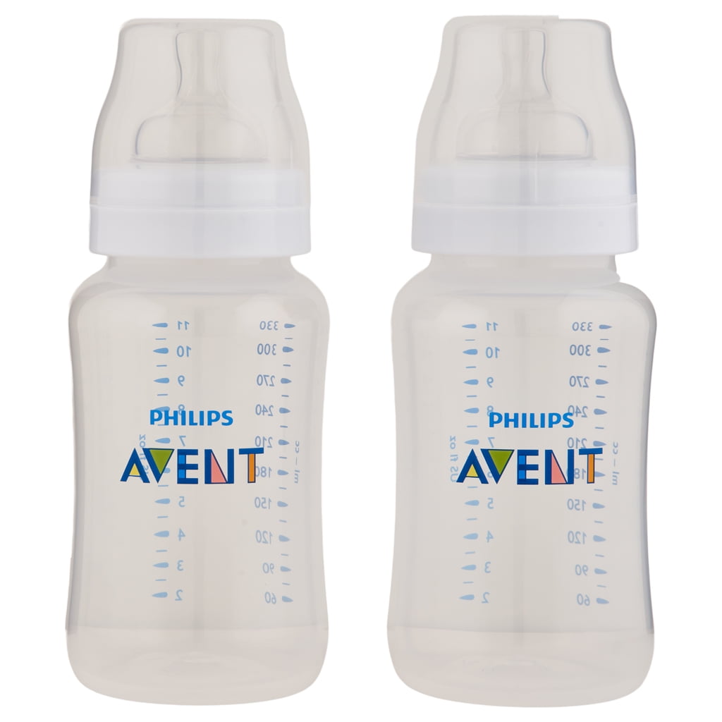 Philips Avent Anti-Colic Baby Bottles Clear 11 oz 2 Ct