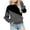Gray, variant on EQWLJWE Girls Striped Color Block Sweatshirts Kids Crewneck Long Sleeve Loose Fit Fall Pullover Tops Gray for 9-10 Years