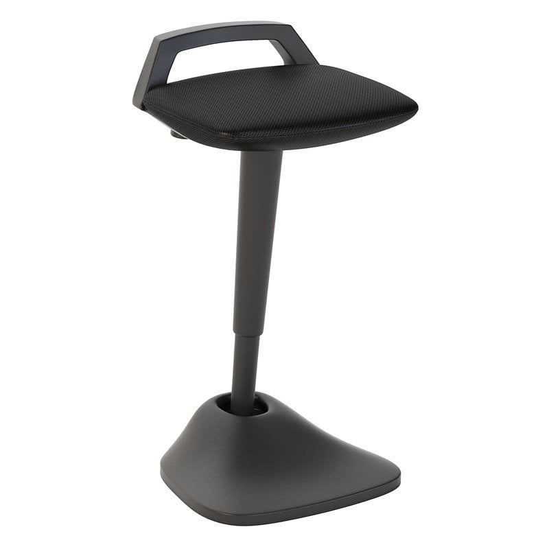 Bush Business Furniture Thrive Adjustable Standing Desk Stool in Black Mesh
