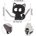 thumbnail image 2 of Toilet Roll Holder Metal Paper Holder Kitten Shaped Paper Storage For Bathroom (black), 2 of 5
