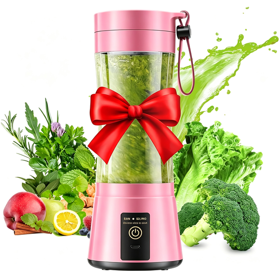 CURYMAY Cordless Portable Blender for Smoothies,12 Oz Tiny Blender with 6 Blades,Bpa Free Travel Juice Cup for Sports