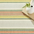 thumbnail image 6 of Dash & Albert Sloane Stripe Handwoven Cotton Rug, 8' x 10', Sprout, 6 of 7