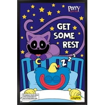 Poppy Playtime - Huggy Wuggy Get Some Rest Wall Poster, 22.375" x 34" Framed