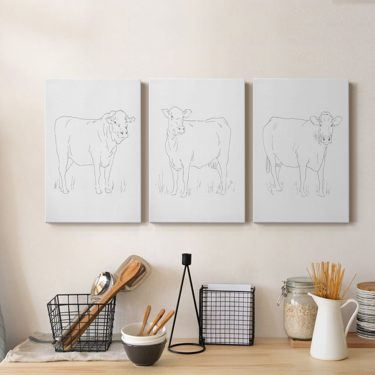 Limousin Cattle I Premium Gallery Wrapped Canvas - Ready to Hang - 8 x 12 Each