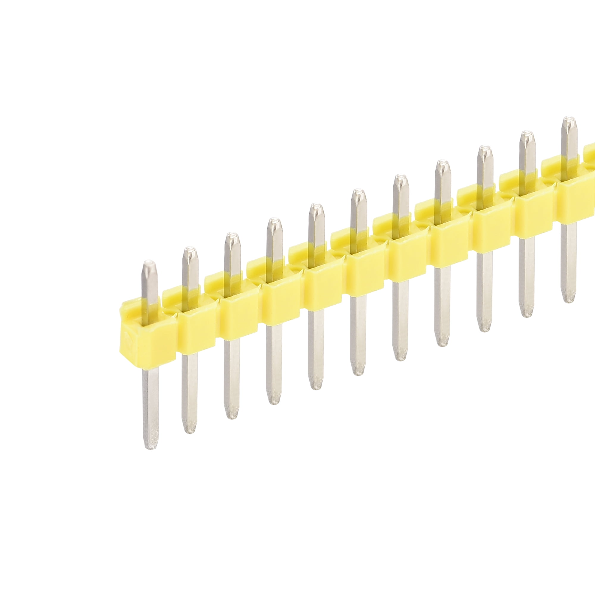 20pcs Male Pin Header,40 Pin 2.54mm Straight Single Row Breakable