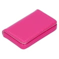 thumbnail image 2 of Estuche portátil y elegante para tarjetas de presentación para regalar, tarjetero con cierre magnético en color rosa y rojo, 2 of 8